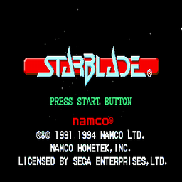 Star Blade (U) Title Screen